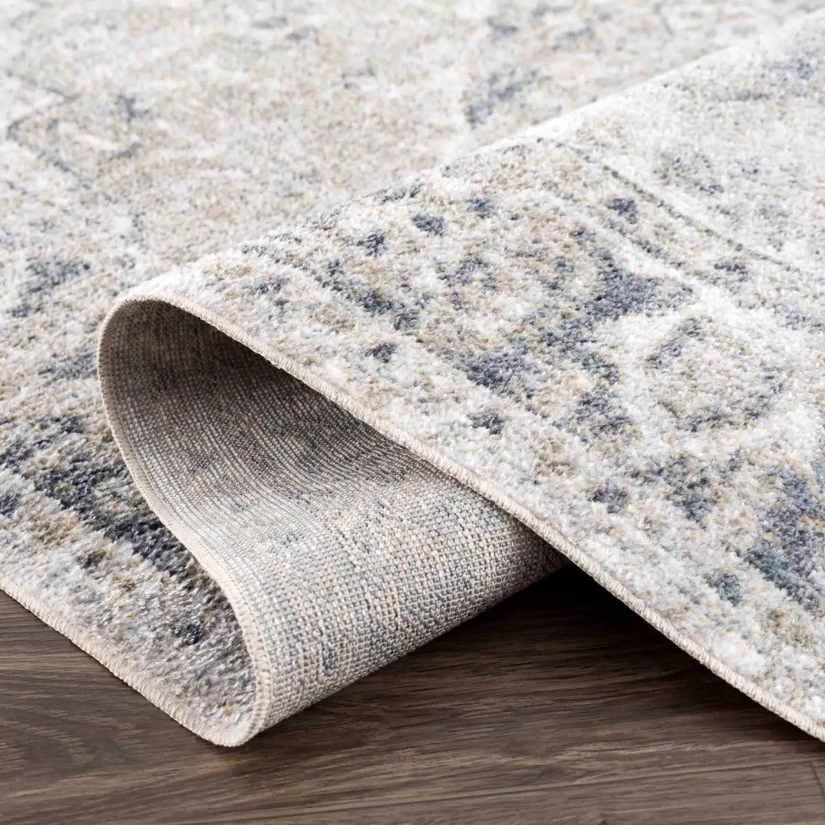Rudo Blue Washable Area Rug - Boutique Rugs