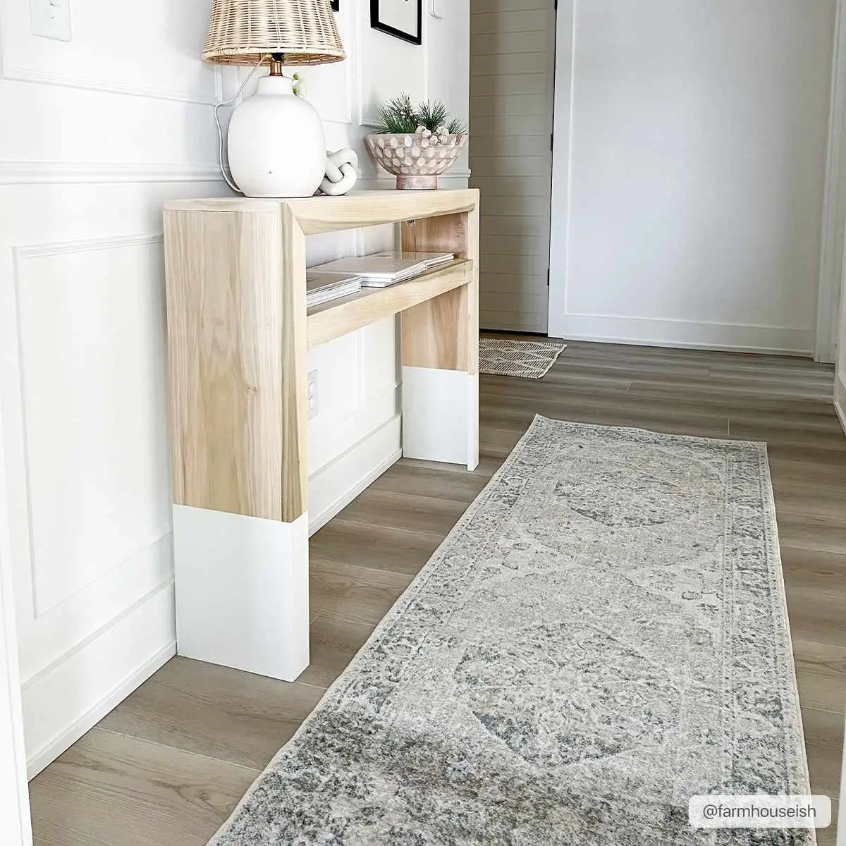 Rudo Blue Washable Area Rug - Boutique Rugs