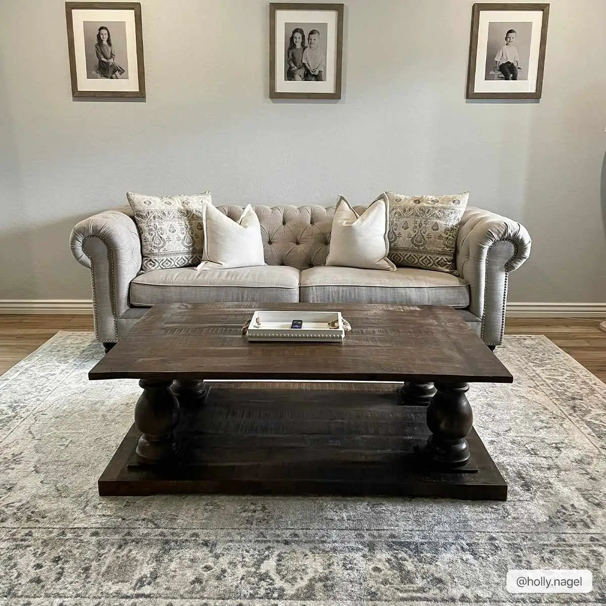 Rudo Blue Washable Area Rug - Boutique Rugs