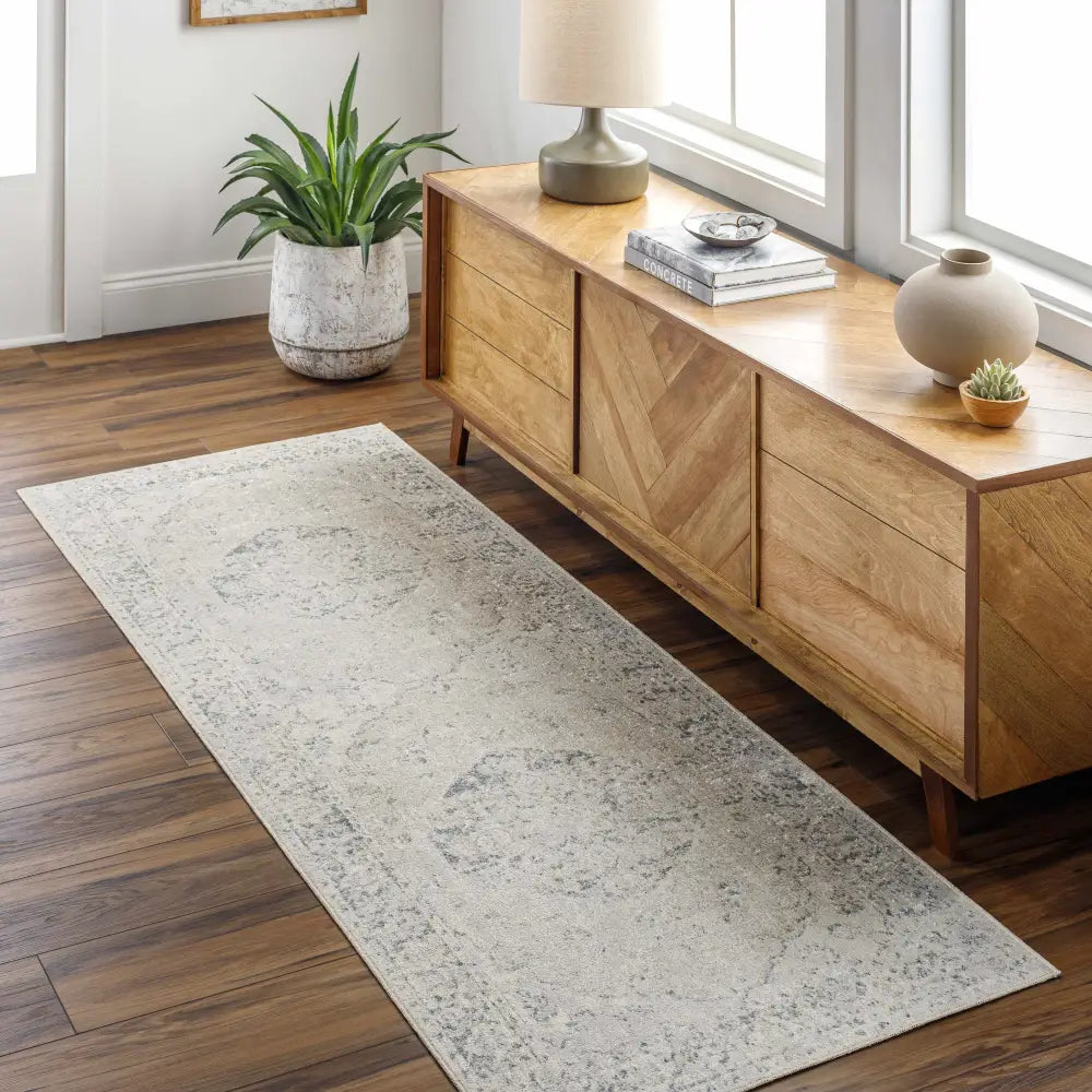 Rudo Cream Washable Area Rug - Boutique Rugs