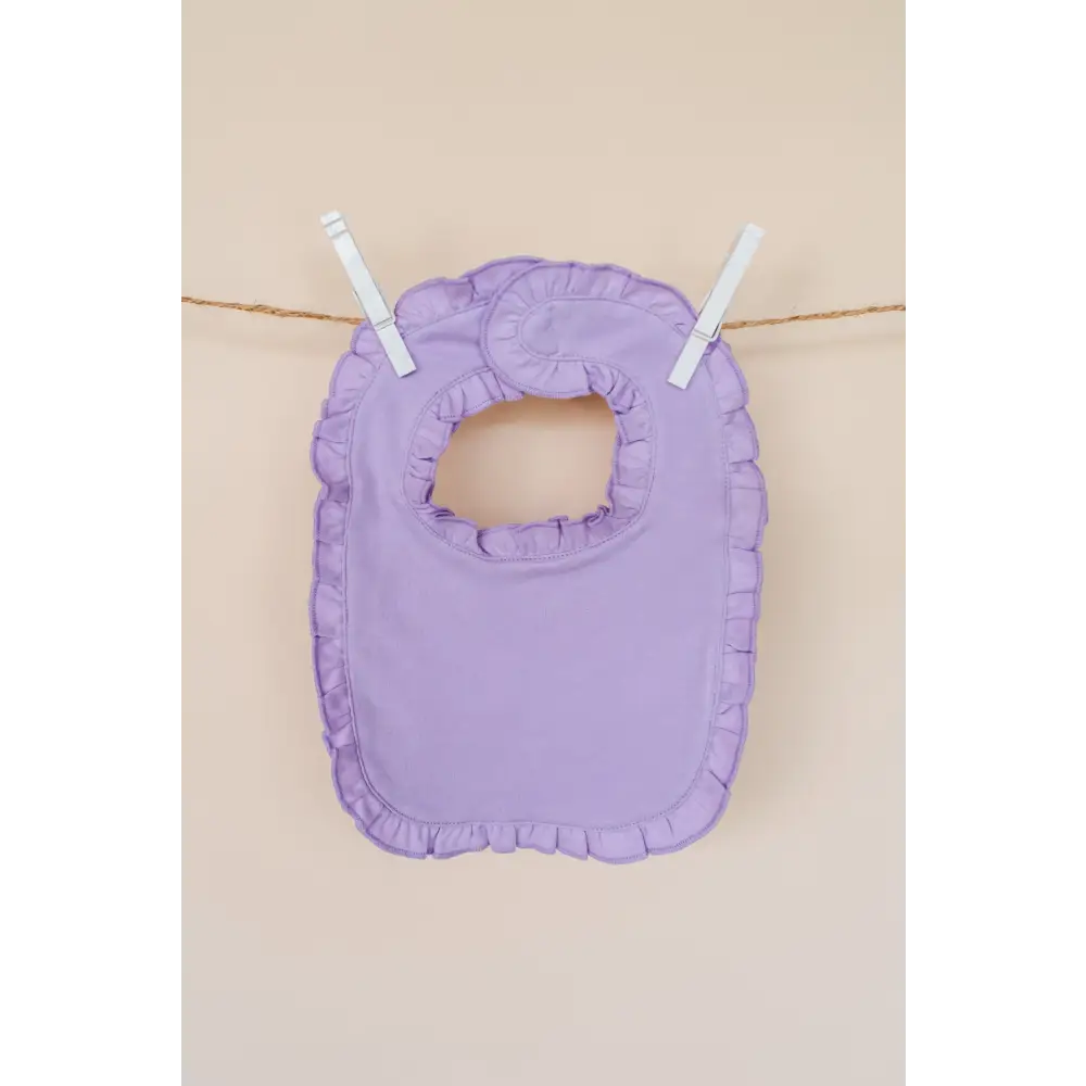 Ruffle Baby Bibs - Lilac / One Size - ARB Blanks