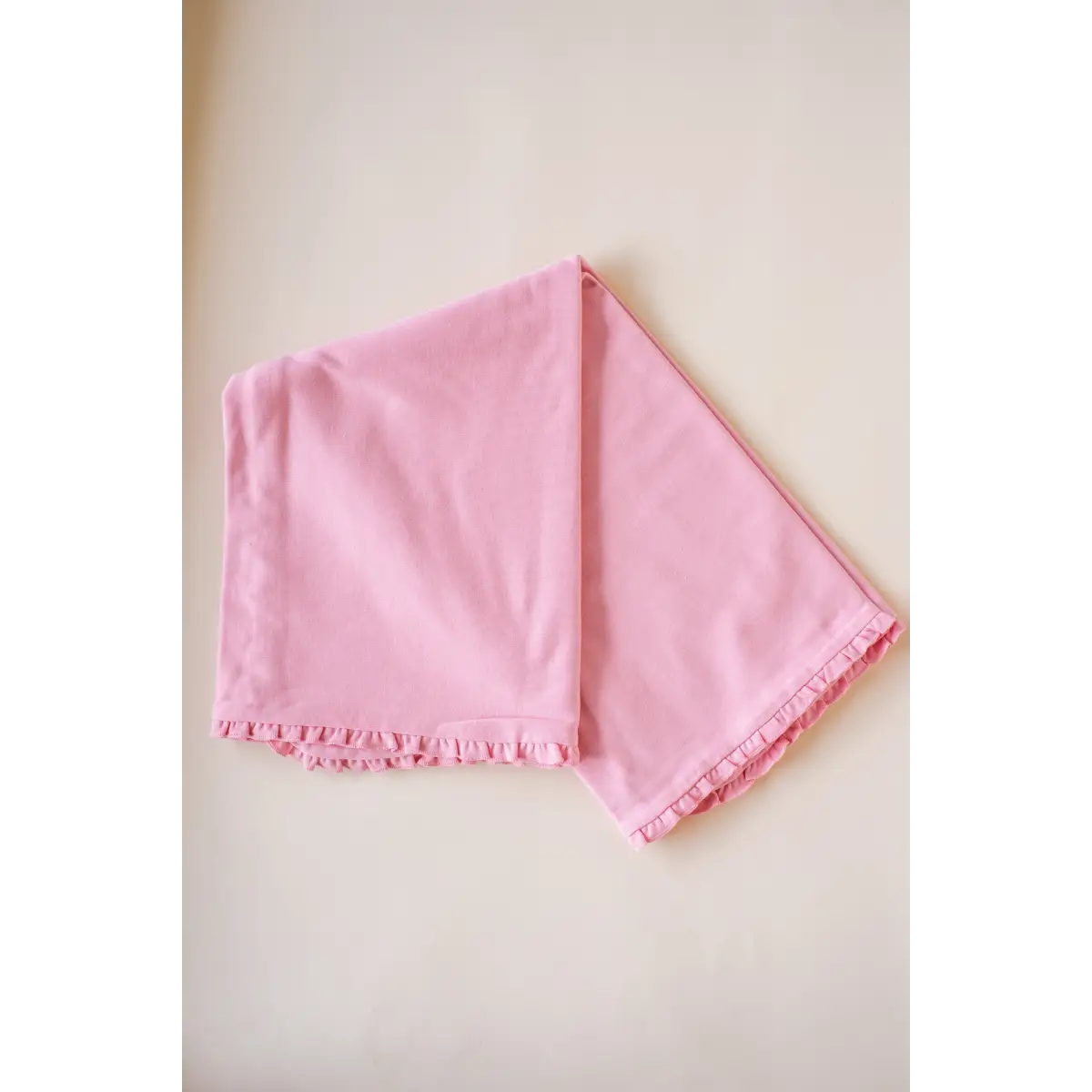 Ruffle Baby Blankets - Bubble Gum Pink / One Size - ARB Blanks