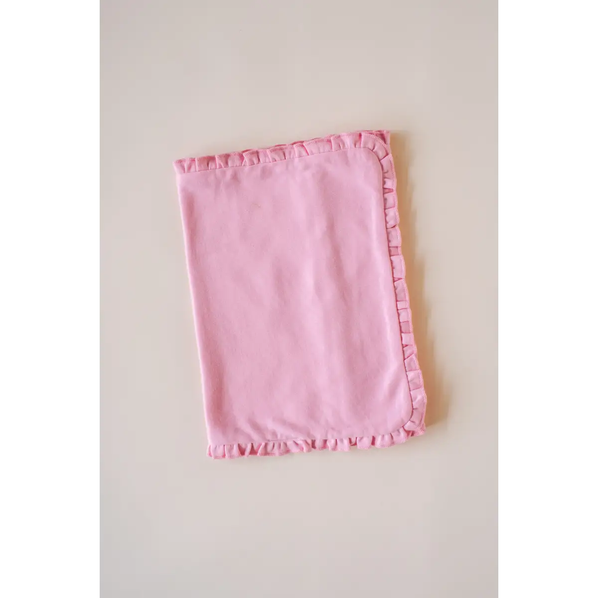 Ruffle Burp Cloths - Bubble Gum Pink / One Size - ARB Blanks