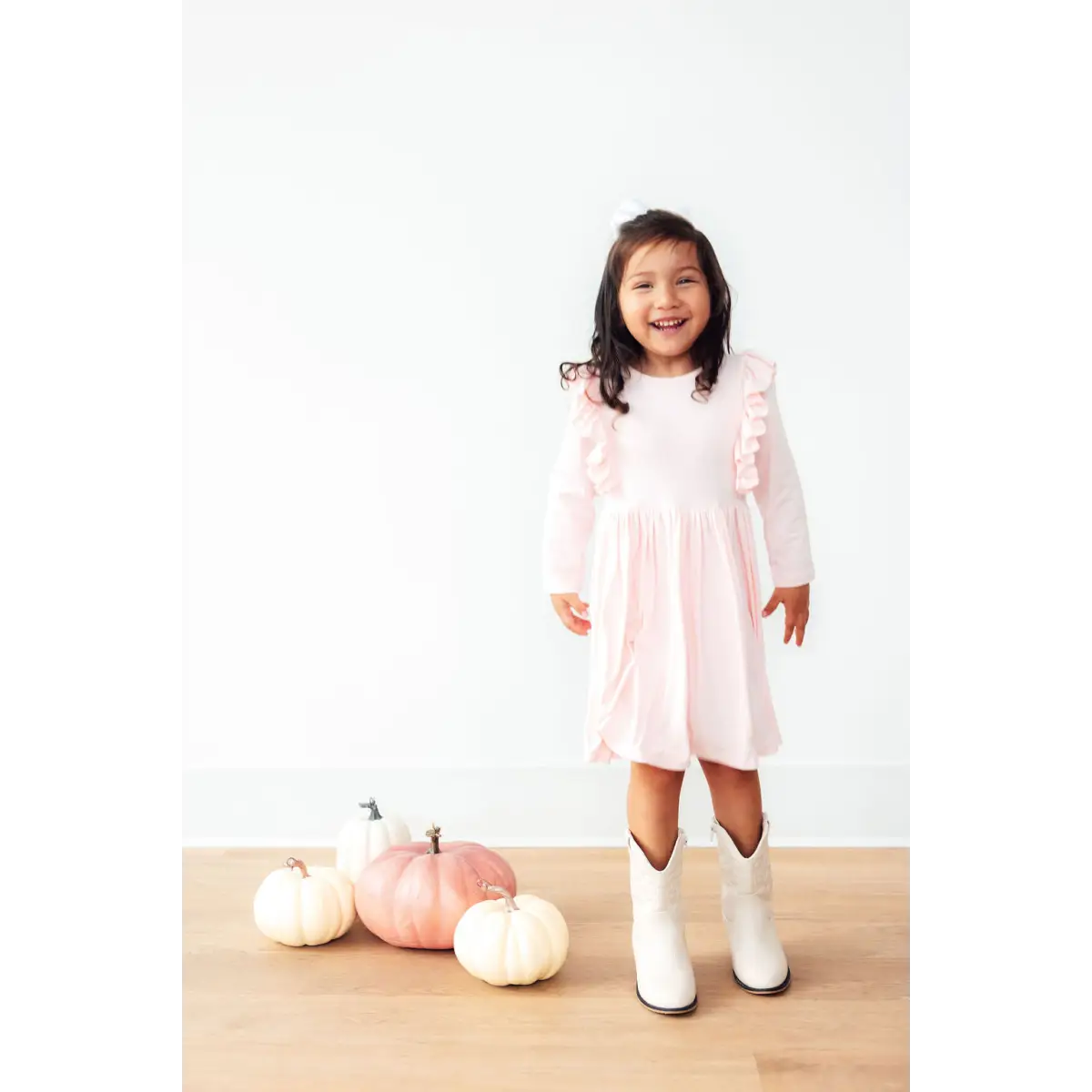 Ruffle Twirl Dress - Petal Pink - 6-12M - Mila & Rose ®