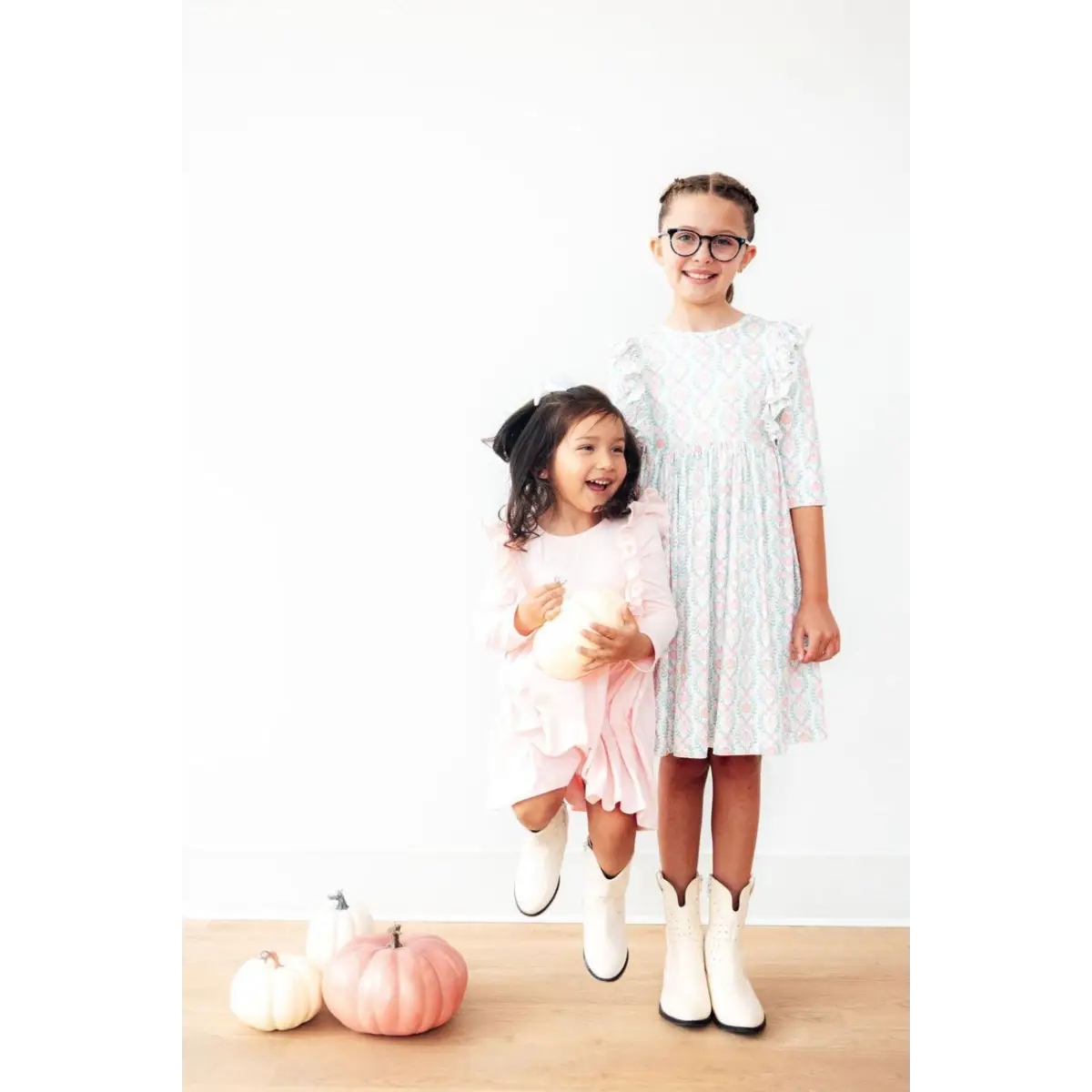 Ruffle Twirl Dress - Petal Pink - Mila & Rose ®