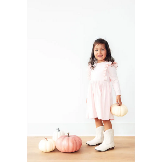 Ruffle Twirl Dress - Petal Pink - Mila & Rose ®