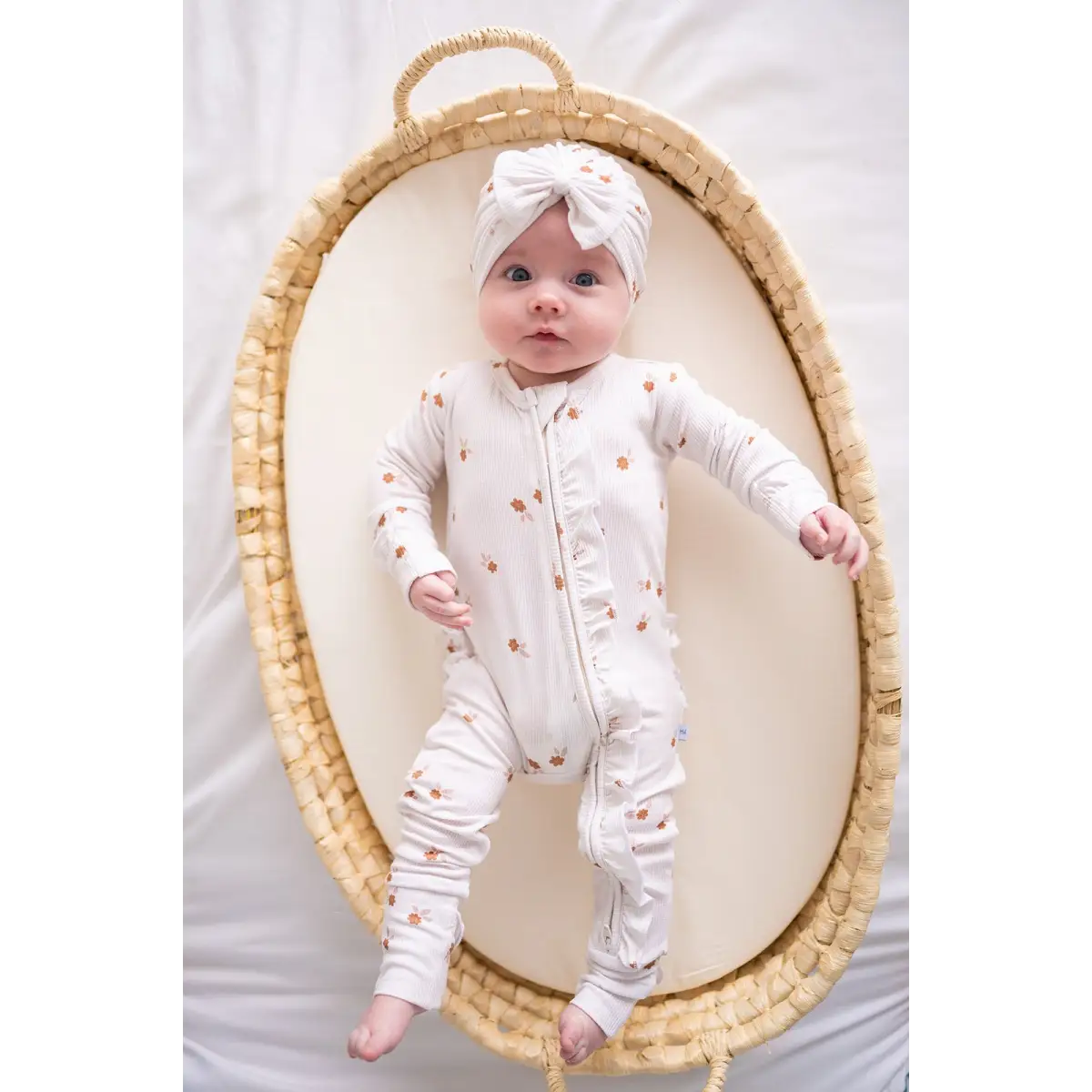 Ruffle Zipper One Piece - Fleur - Harp Angel Boutique