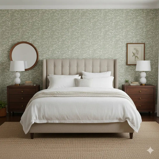 Russ Wallpaper - Delicate Branches - by Danielle Eneh - Loomwell Home Goods