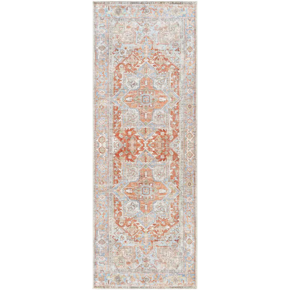Rust Maayon Washable Rug - 2’7’’ x 7’3’’ Runner - Boutique Rugs