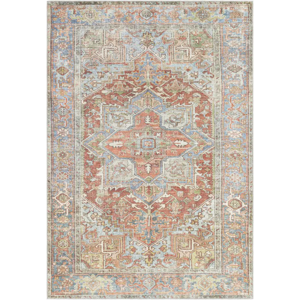 Rust Maayon Washable Rug - 5’3’’ x 7’ Rectangle - Boutique Rugs