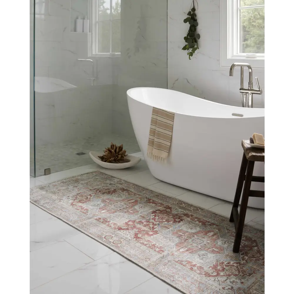 Rust Maayon Washable Rug - Boutique Rugs