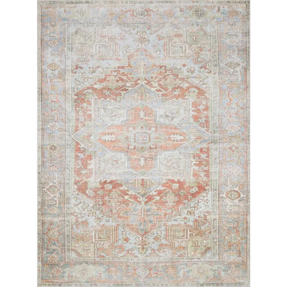 Rust Maayon Washable Rug - Boutique Rugs