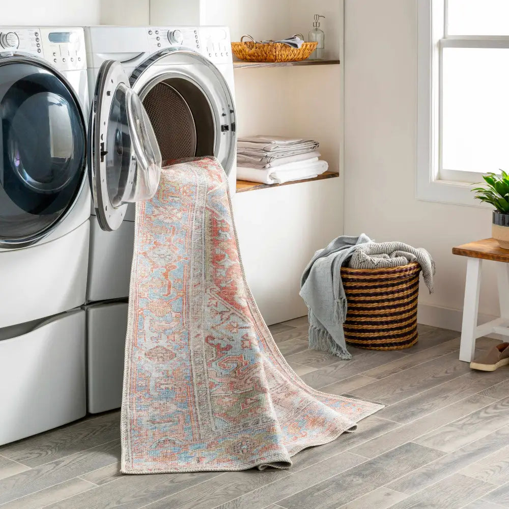 Rust Maayon Washable Rug - Boutique Rugs