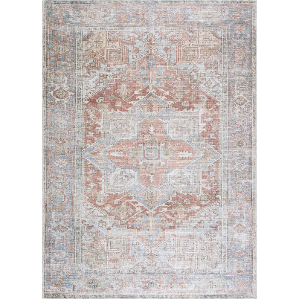 Rust Maayon Washable Rug - Boutique Rugs