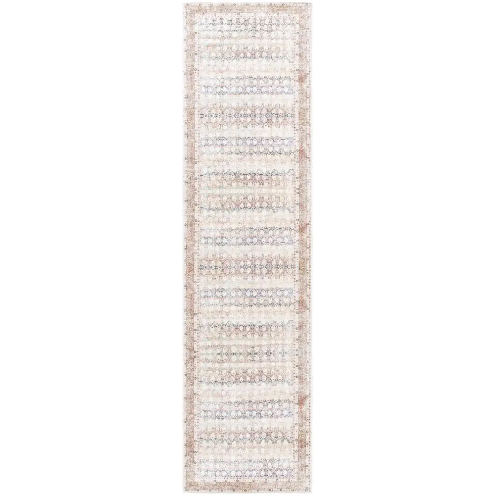 Rust Maligaya Distressed Washable Area Rug - Clearance - 2’7’’ x 10’ Runner - Boutique Rugs
