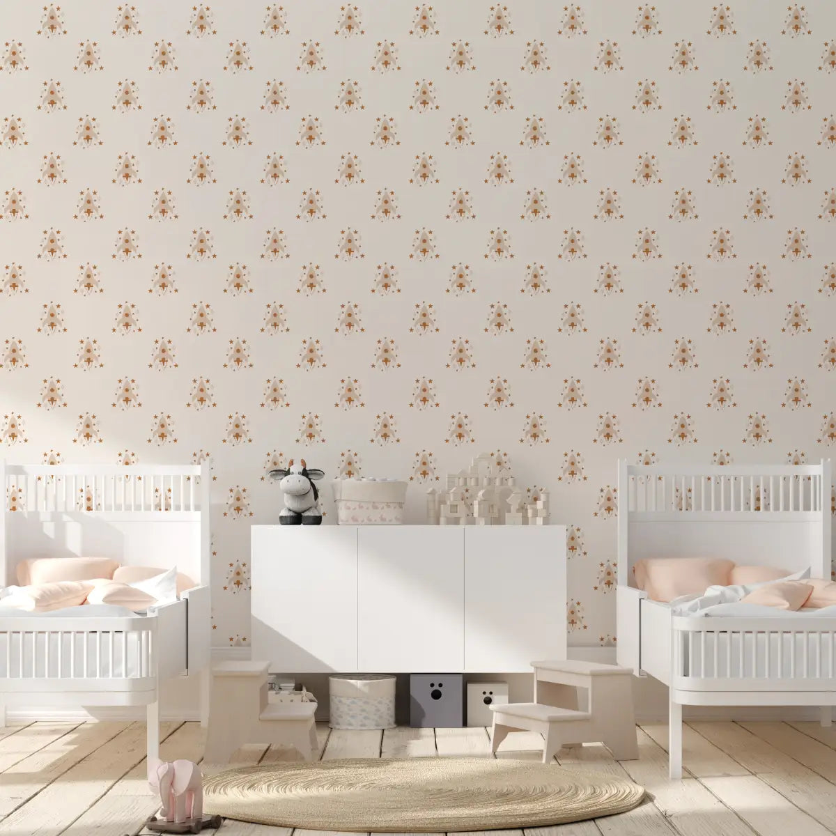 Ryan Wallpaper - Rocket Spaceship - by Antonela Fulir - Loomwell Home Goods