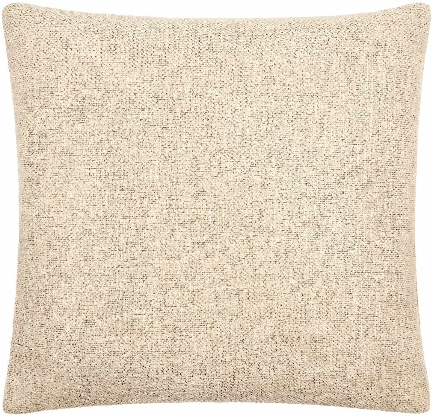 Coussin décoratif aspect lin beige Reijo