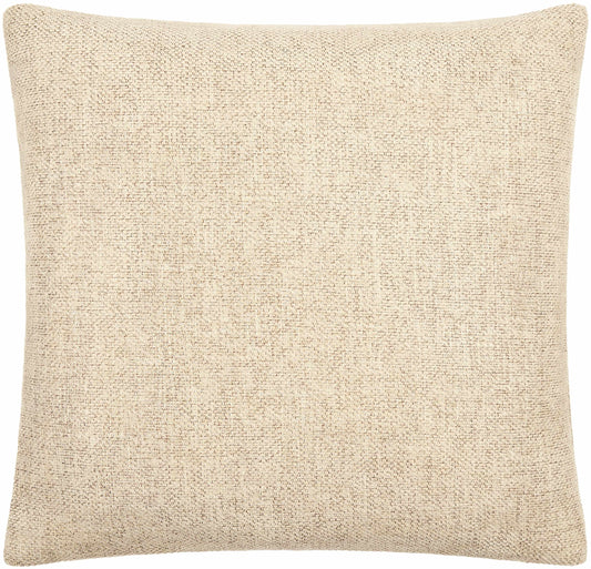 Coussin décoratif aspect lin beige Reijo