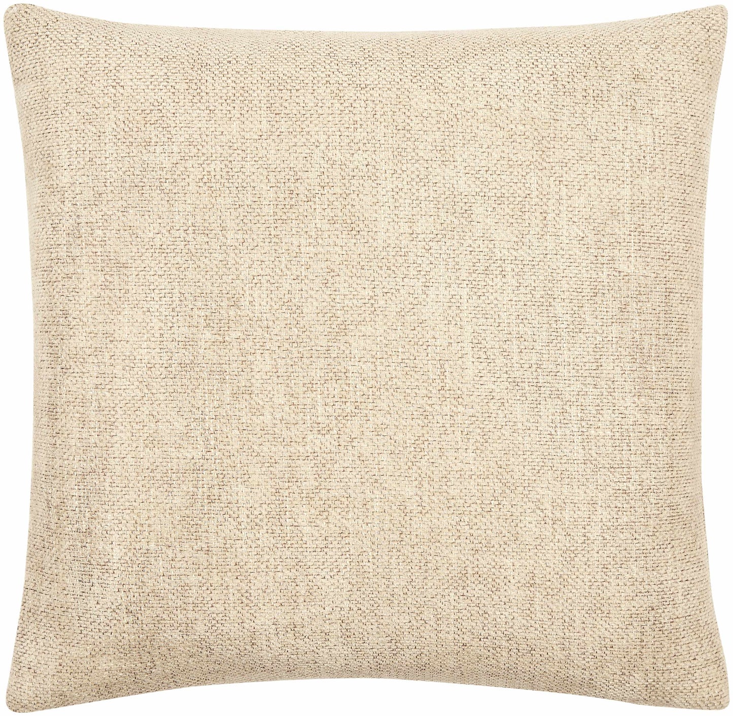 Coussin décoratif aspect lin beige Reijo