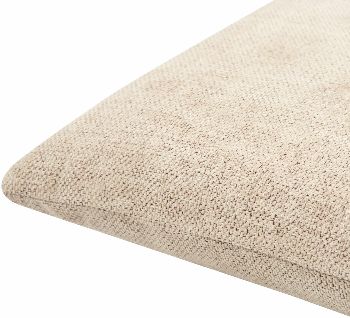 Coussin décoratif aspect lin beige Reijo