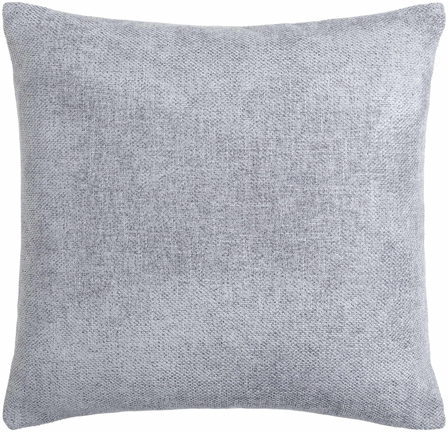 Coussin décoratif aspect lin gris et bleu Reijo