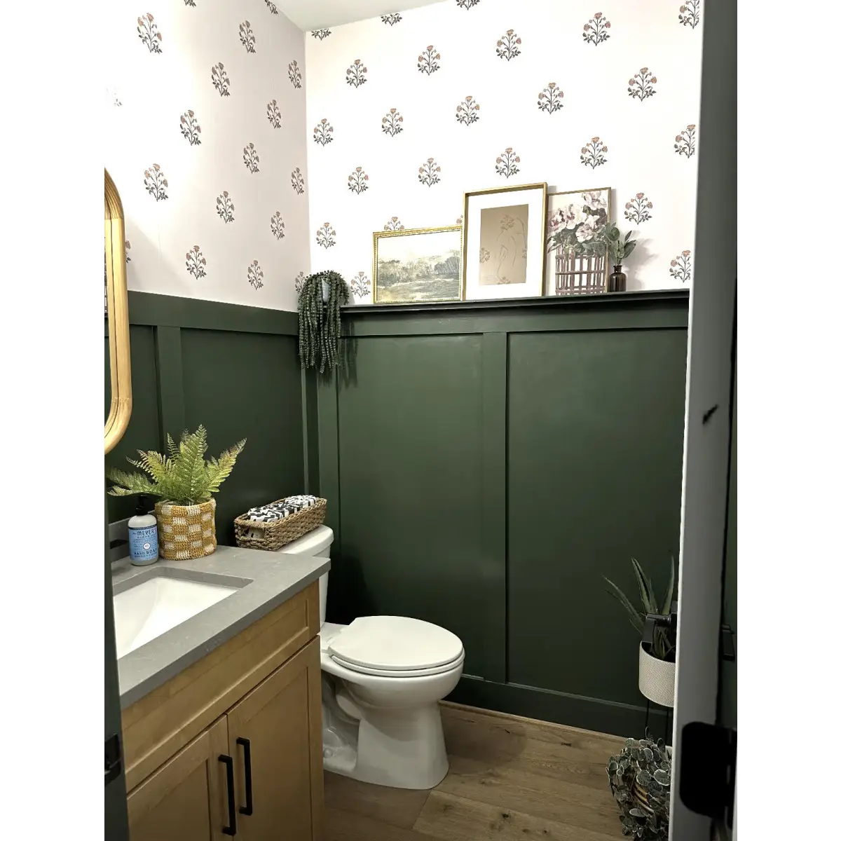 Ryia Wallpaper - Flower Block Print - Loomwell Home Goods