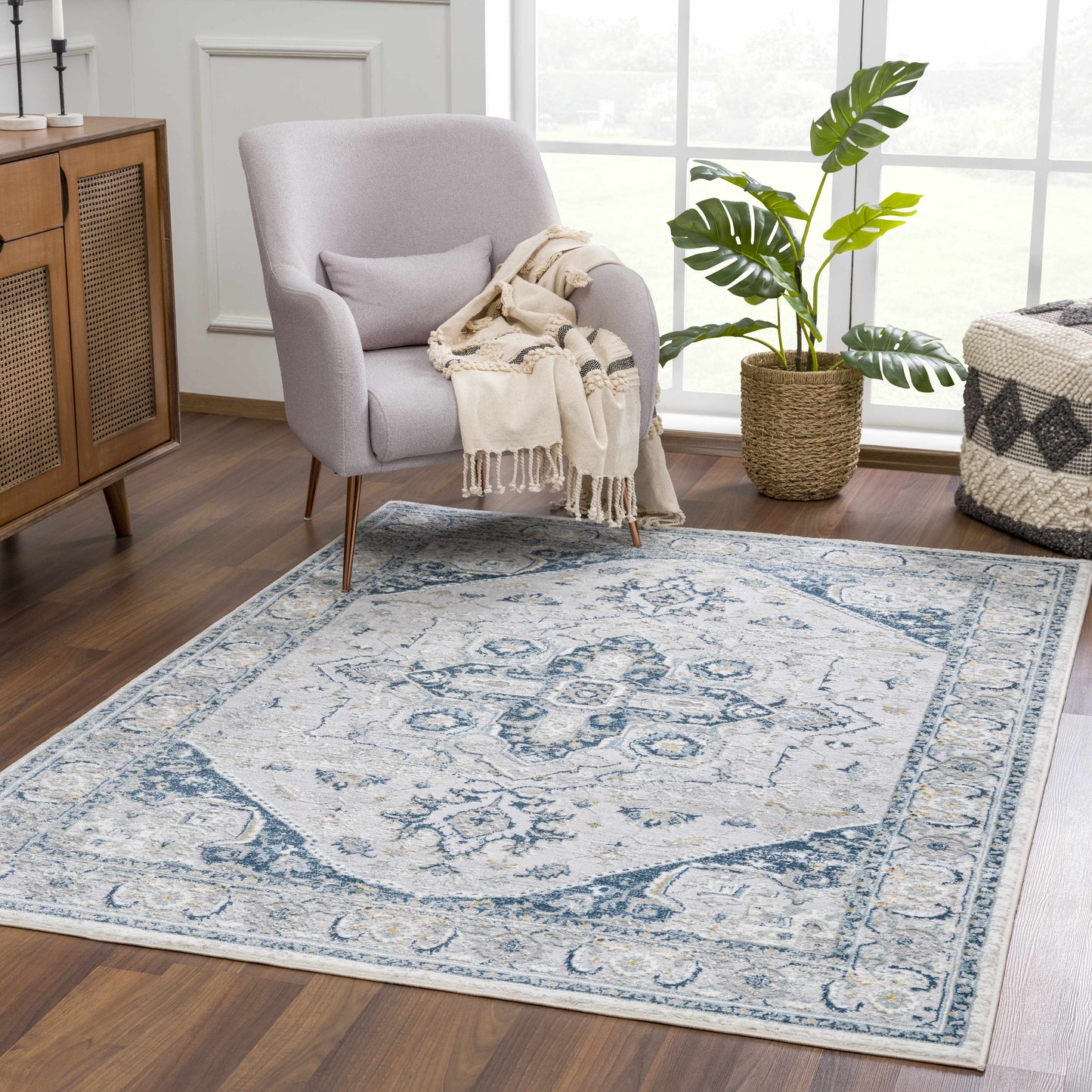 Liverpool Blue Area Rug - Clearance - Boutique Rugs