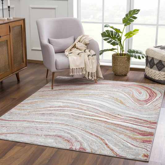 Live Marble Pink Area Rug - Boutique Rugs