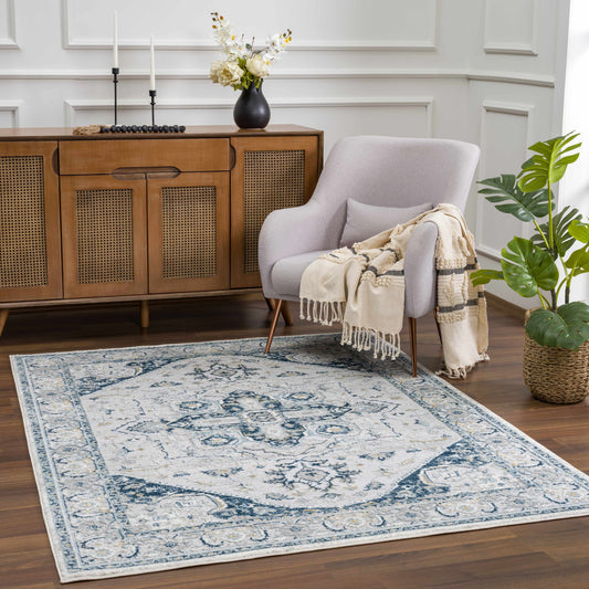 Liverpool Blue Area Rug - Clearance - Boutique Rugs