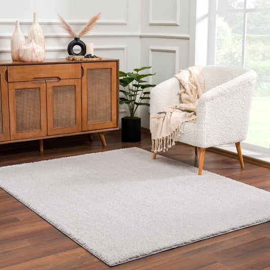 Heavenly Solid Light Gray Plush Rug - Clearance - Boutique Rugs