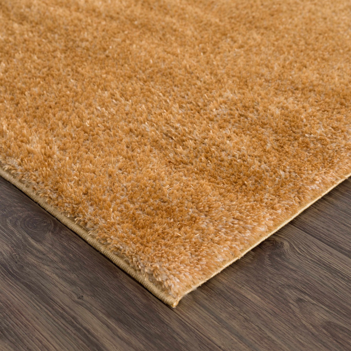 Heavenly Solid Mustard Plush Rug - Clearance - Boutique Rugs