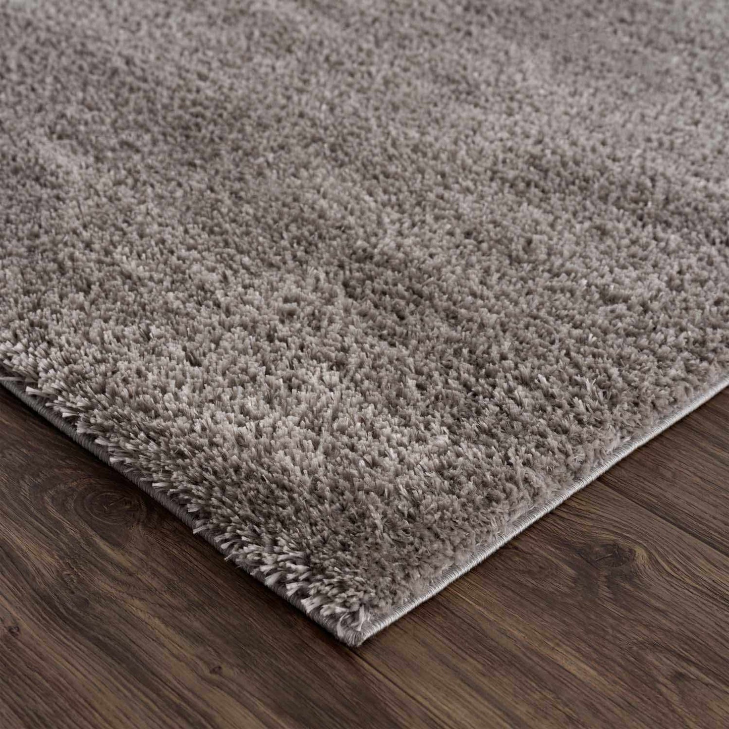 Heavenly Solid Gray Plush Rug - Clearance