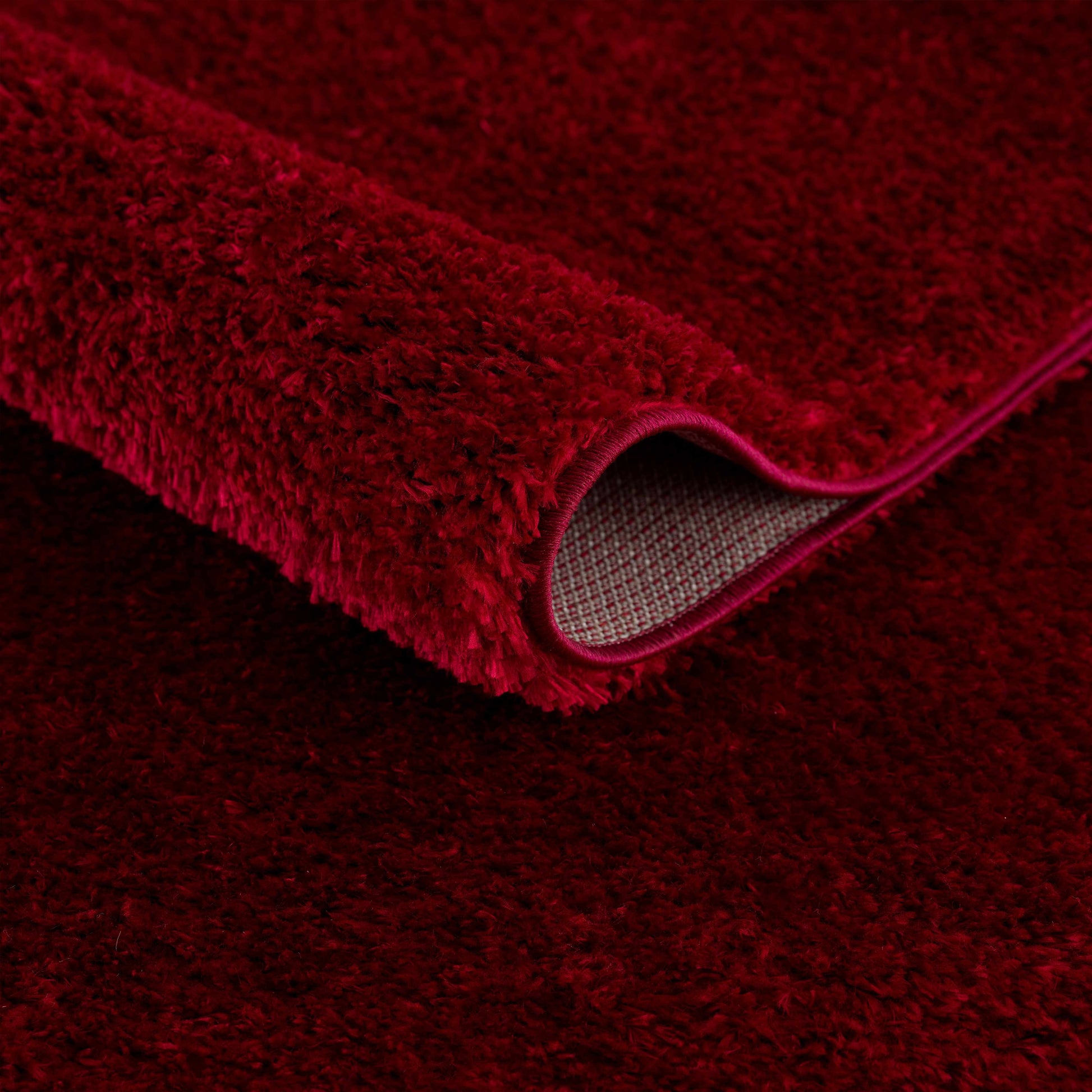 Heavenly Solid Red Plush Rug - Clearance - Boutique Rugs