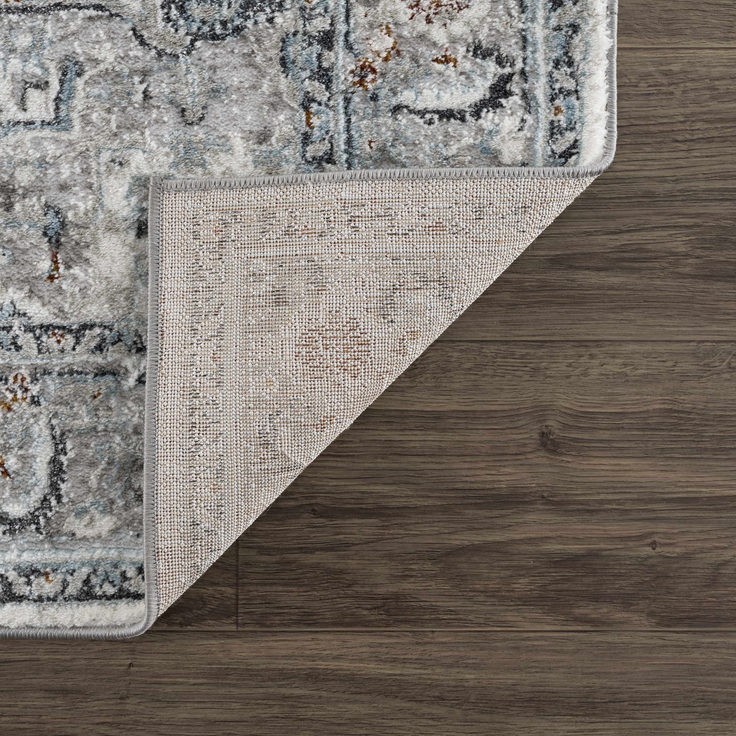 Liverpool Gray & Blue Area Rug - Clearance - Boutique Rugs