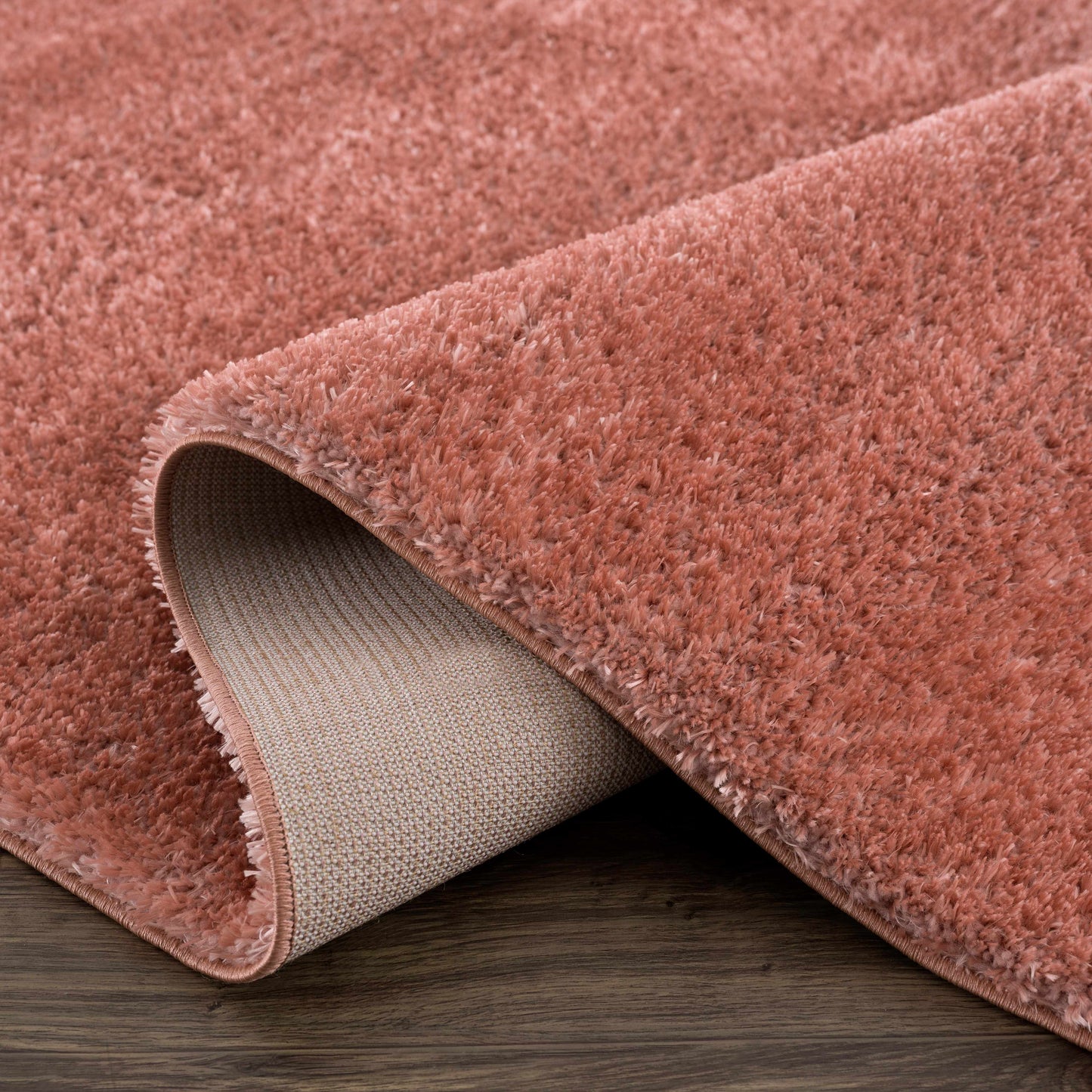 Heavenly Solid Pink Plush Rug - Clearance - Boutique Rugs