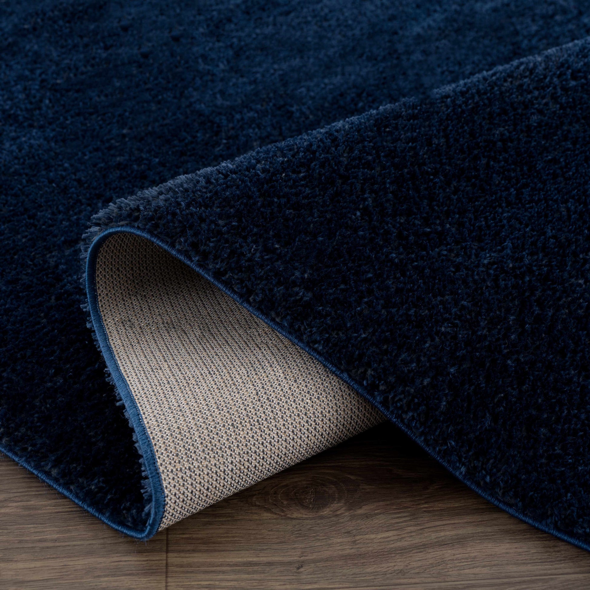 Heavenly Solid Navy Blue Shag Rug - Clearance - Boutique Rugs