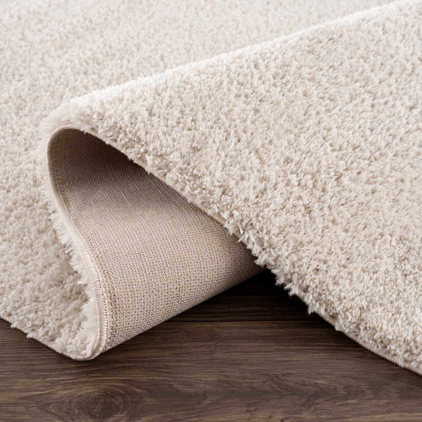 Heavenly Solid Beige Plush Rug - Boutique Rugs