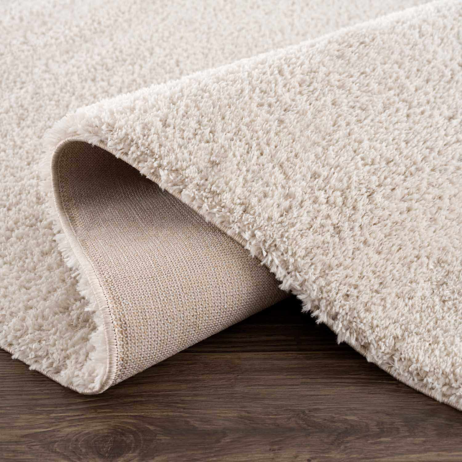 Heavenly Solid Beige Plush Rug - Boutique Rugs