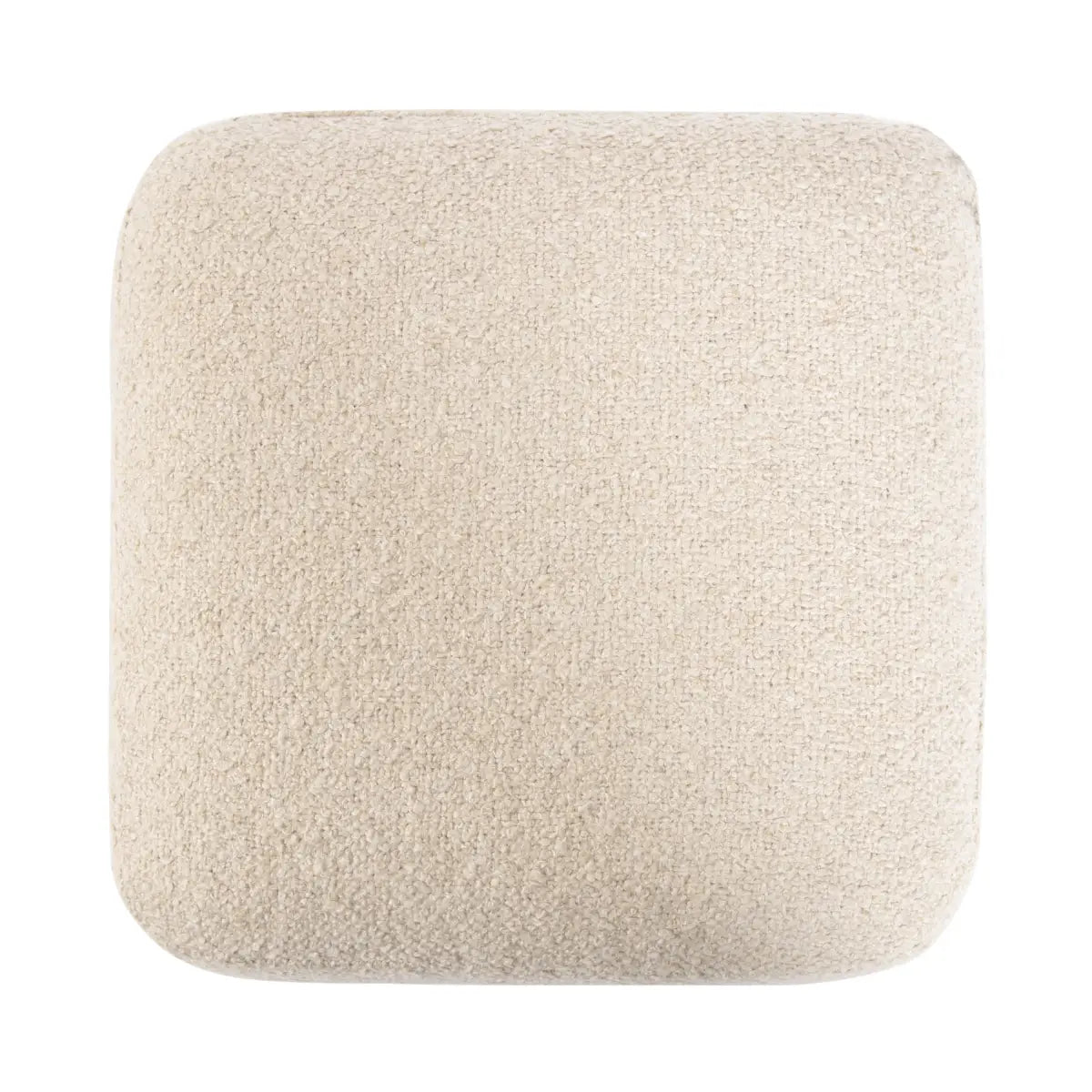 Sabri Modern Square Ottoman - Fabric and Wood - kateandlaurel