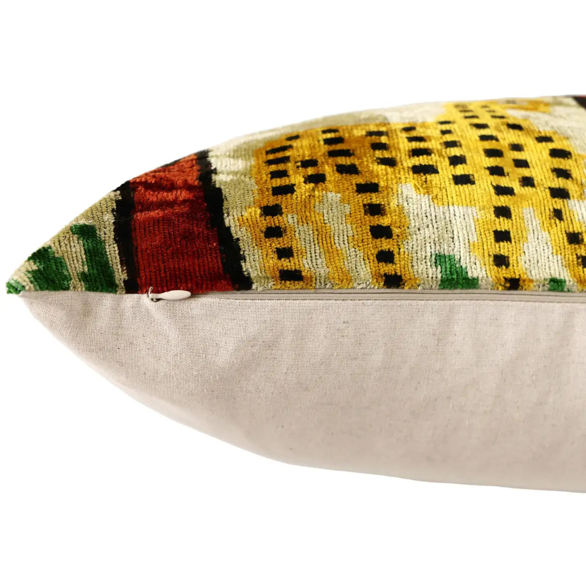Safari Scene Silk Velvet Pillow 16x24 Handmade Luxury Cushion - Canvello