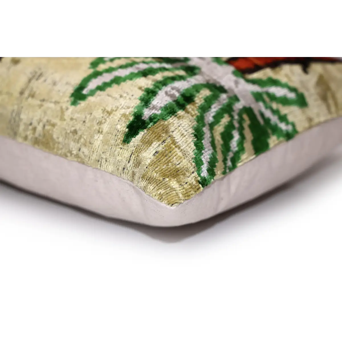 Safari Scene Silk Velvet Pillow 16x24 Handmade Luxury Cushion - Canvello