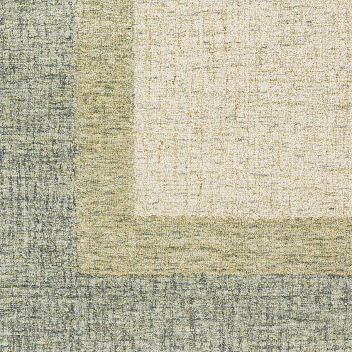 Sage Green Bordered Wool Rug - Boutique Rugs