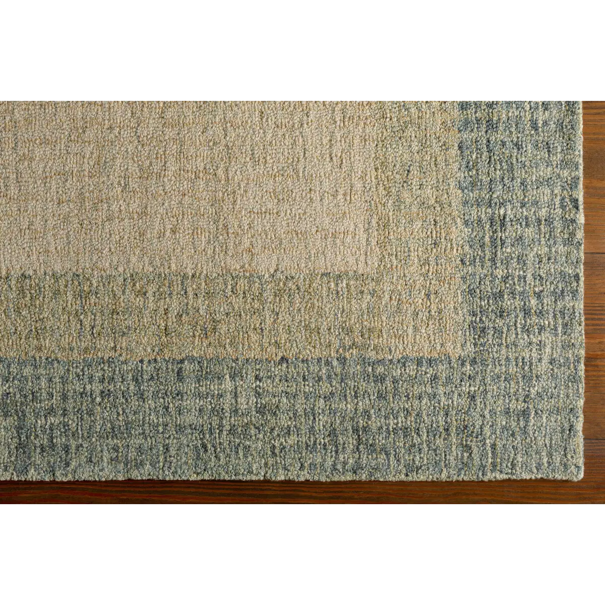 Sage Green Bordered Wool Rug - Boutique Rugs
