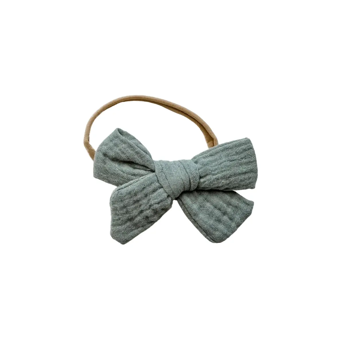 Sage Green Knot Bow Headband - Harp Angel Boutique