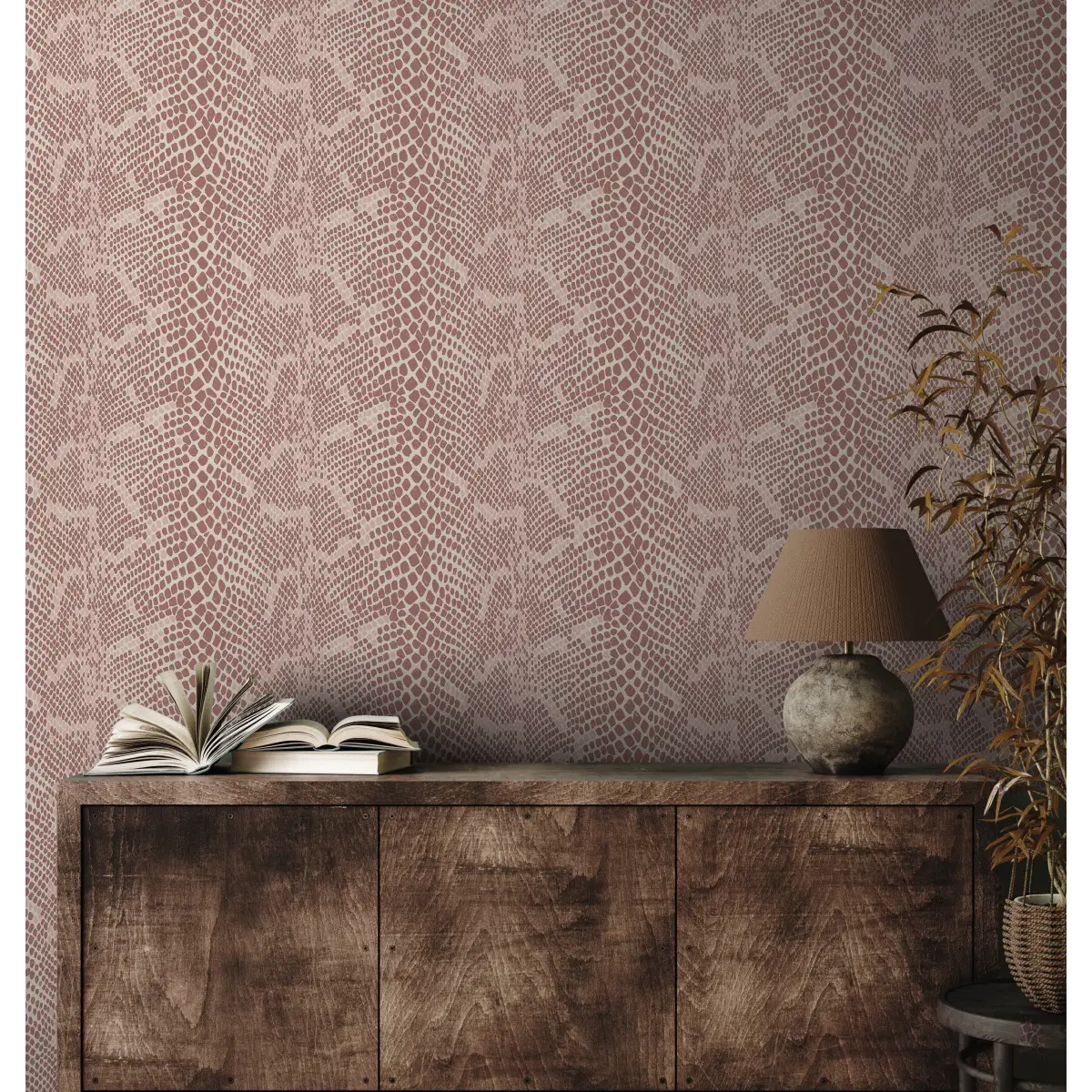 Salazar Wallpaper - Snakeskin - by Zenclover - Loomwell Home Goods