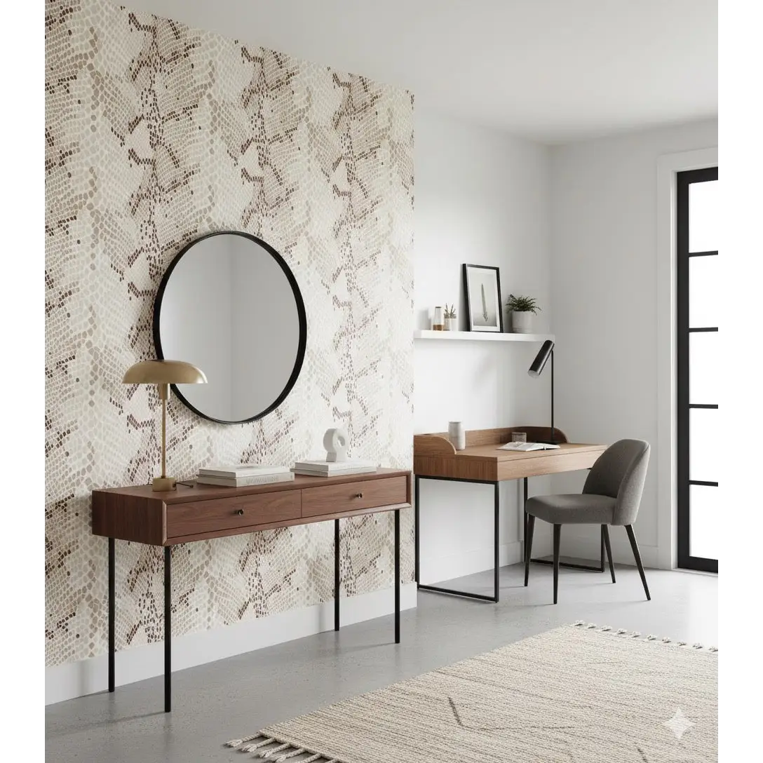 Salazar Wallpaper - Snakeskin - by Zenclover - Loomwell Home Goods