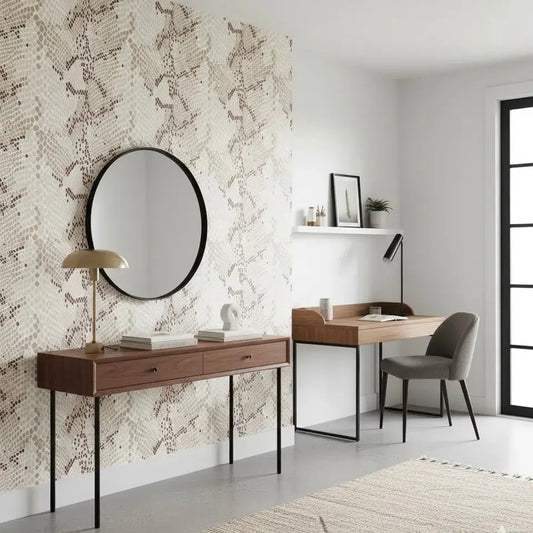 Salazar Wallpaper - Snakeskin - by Zenclover - Loomwell Home Goods