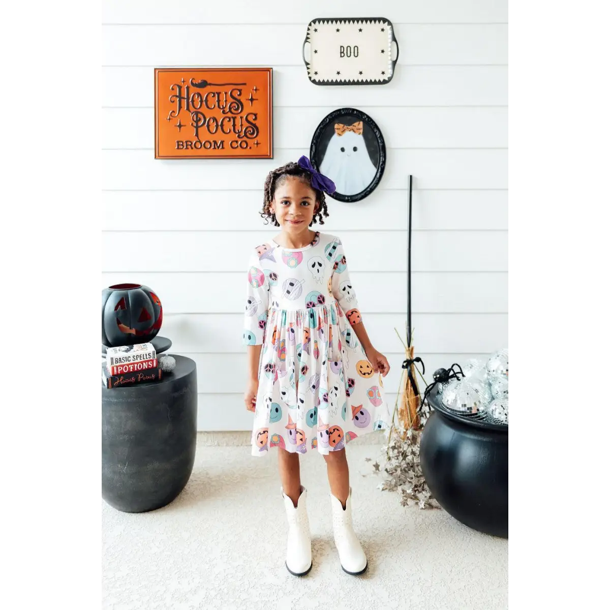 Pocket Twirl Dress - Monster Mash - Halloween - Mila & Rose ®