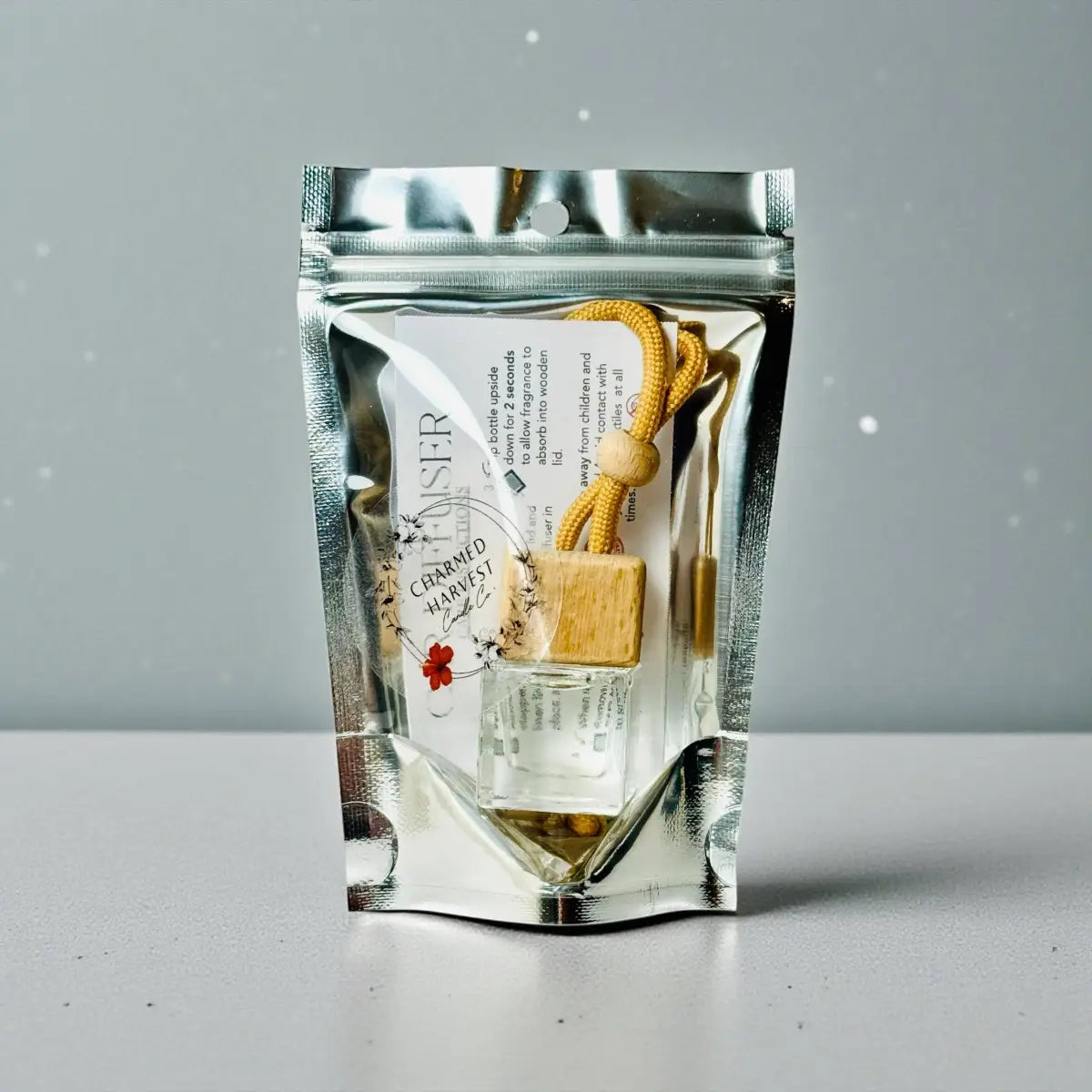 Car Freshener - Salt & Sea - Glass Bottle 8ml - Charmed Harvest