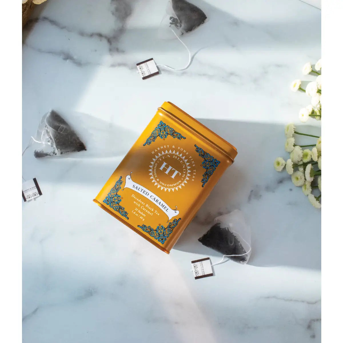 Salted Caramel Tea - HT Tin of 20 Sachets - Sachets / Tin of 20 Sachets - Harney & Sons Fine Teas